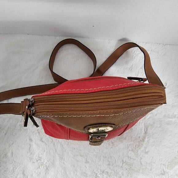 B.O.C. Red Faux Leather Crossbody Bag - Picture 7 of 15